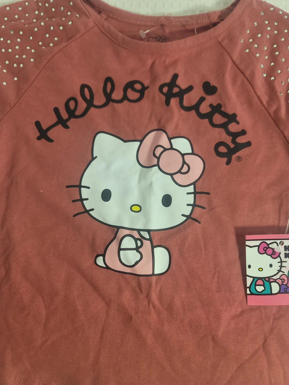 Hello Kitty Girls' Pink Short Sleeve Tee